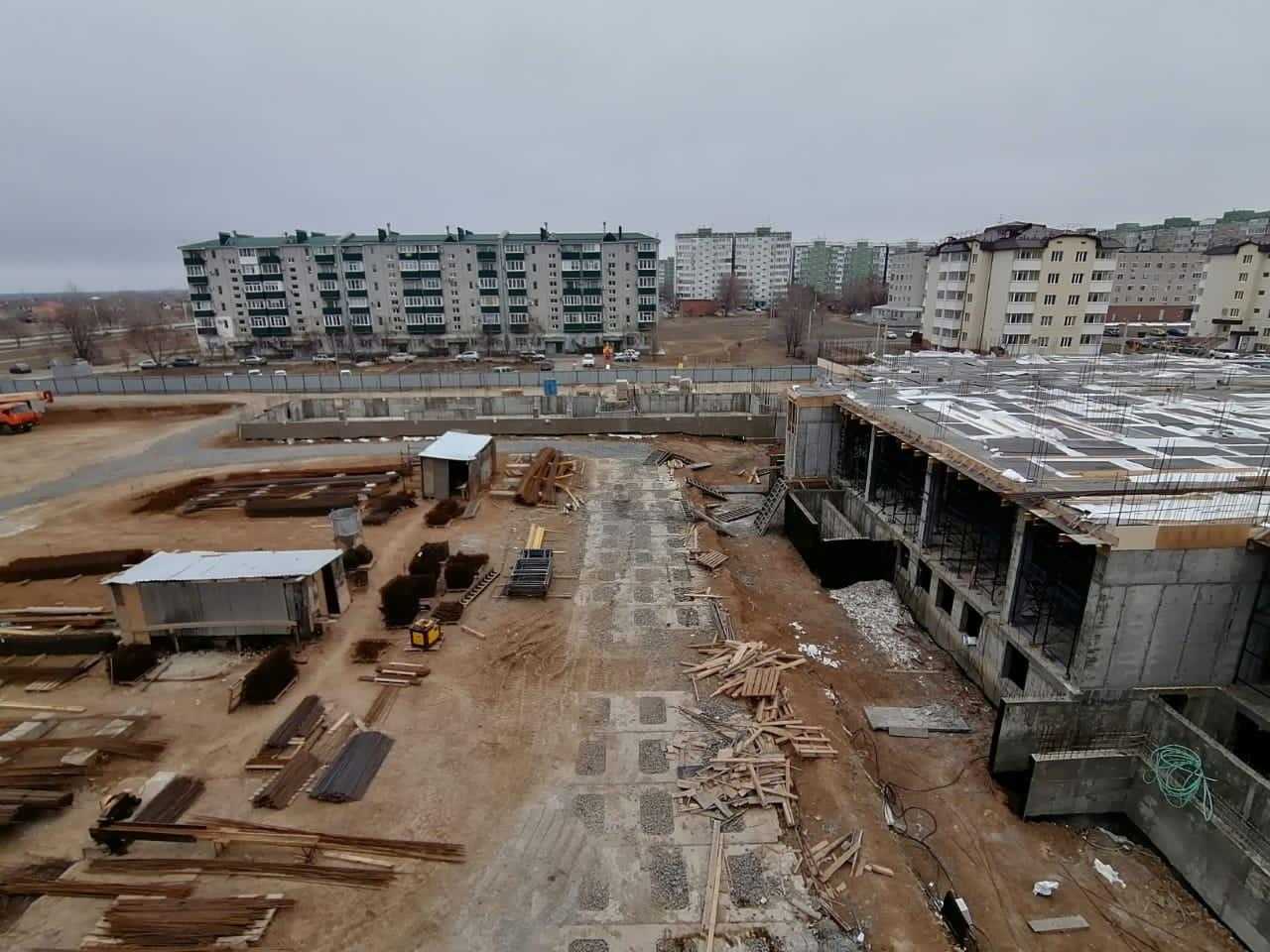 Ход строительства школы на 600 мест в Волгодонске