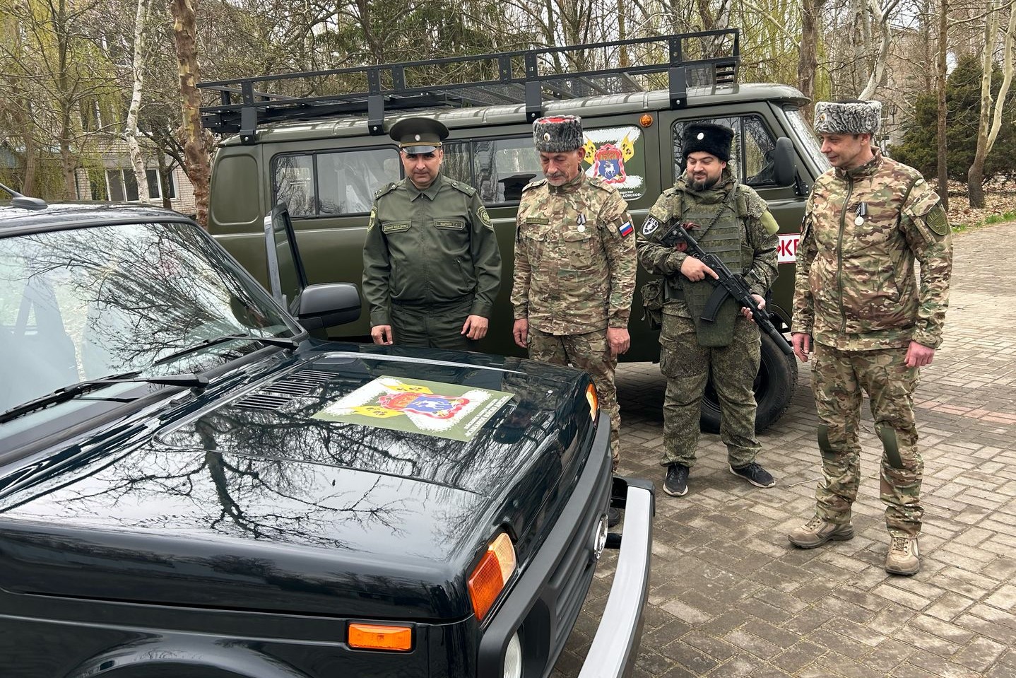 Очередная партия военно-технической помощи от правительства области и Всевеликого войска Донского доставлена казаками добровольцам бригады «Дон»
