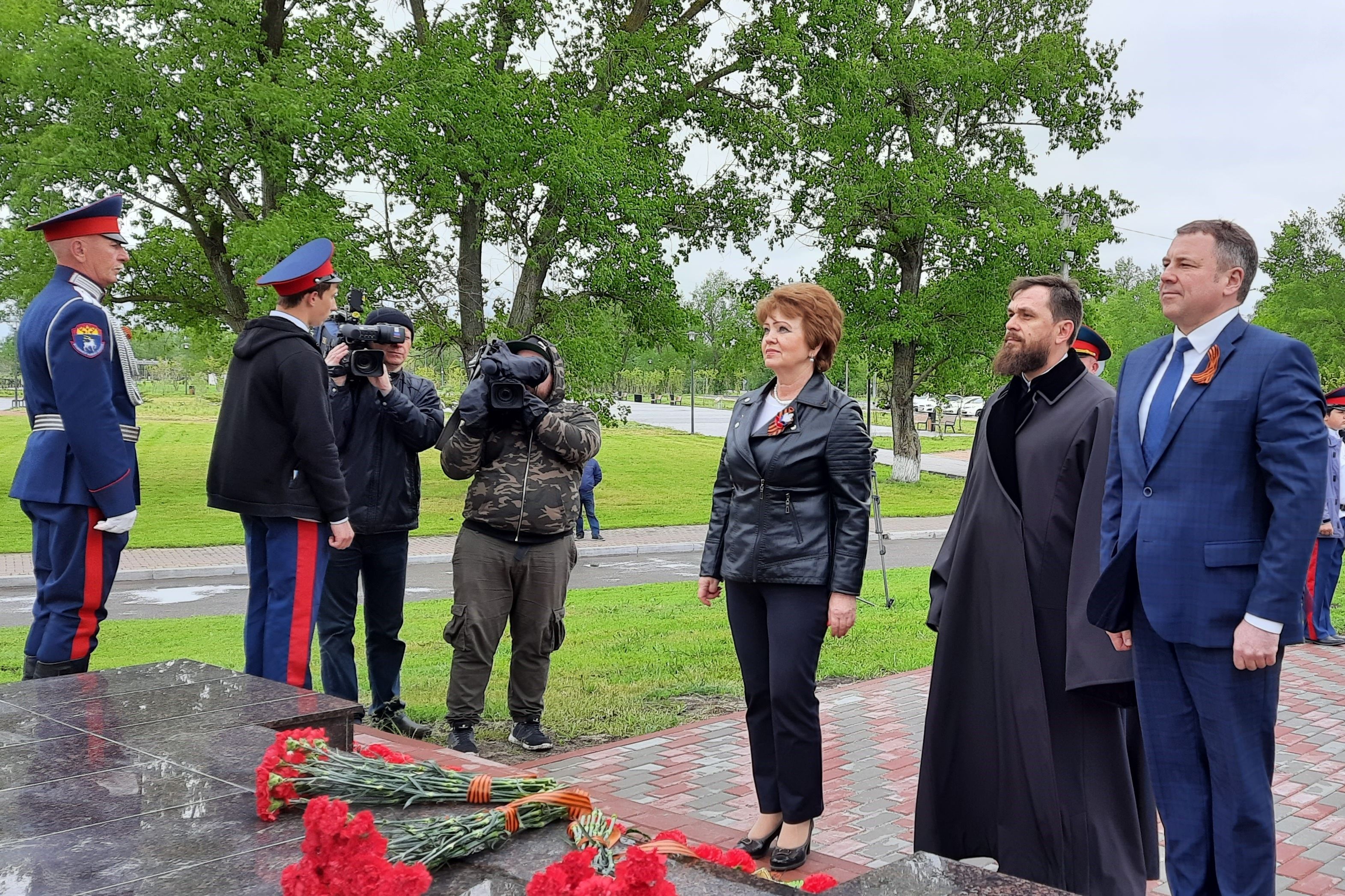 Памятный знак «Населенный пункт воинской доблести» открыт в станице Старочеркасской