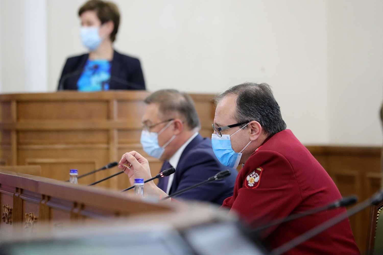 Пресс-конференция Губернатора Ростовской области В.Ю.Голубева с участием представителей регионального штаба по координации деятельности по предупреждению завоза и распространения новой коронавирусной инфекции