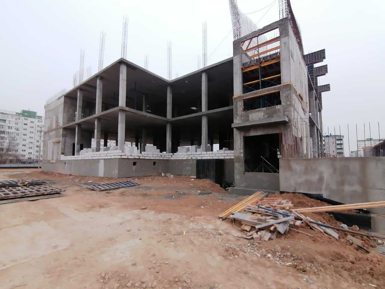 Ход строительства школы на 600 мест в Волгодонске